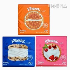 크리넥스 여행티슈 쁘띠 휴대용 미니휴지 랜덤발송, 70매, 20개