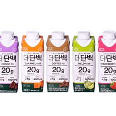 빙그레 더단백 5종 드링크 초코6 커피3 카라멜3 딸기3 메론3, 18개, 250ml