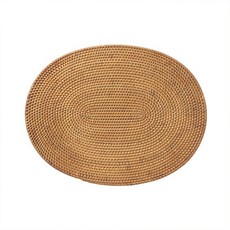 MUJI 점심 패드 원색 타원 길이 30cm X 폭 40cm
