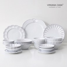 버지니아까사 이탈리카 6인 그릇세트 21P 식기세트, 1세트, 화이트, 콜라보