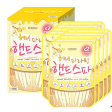 소프리스 허니 파라핀 핸드 스파 마스크 10매 Soflisse Honey Paraffin Hand Spa Mask 10ct, 10개