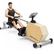 워터 로잉머신 원목 실내 노젓기운동 헬스장 워터로어