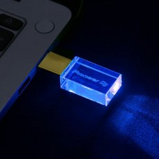 면발광led바 줄조명 LED바 JASTER 발광 USB 드라이브 골드 리드 크리스탈 플래시 다채로운 LED 메모리 스틱 파이오니어 DJ 포함 128GB 64GB 16GB, 32GB, Gold With Blue LED, 1개