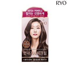 려 우아채 멋내기 새치크림 염모제 6종, 6C 커피브라운, 3개