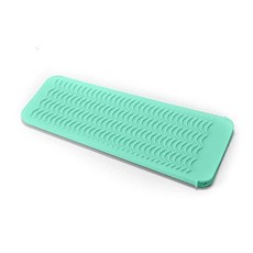 ZAXOP Resistant Silicone Mat Pouch for Flat Iron Curling Iron Hot Hair Tools (Mint Green), 본문참고, Color = Mint Green