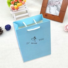 종이봉투 ins풍 선물포장봉투 핸드백 도매선물봉투 핸드백 도매, 남색 작은 상큼한 가방, 11*15*6cm