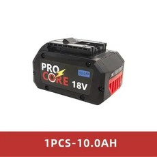 배터리 GBA18V80 도구 배터리 18V 21700 전문 BAT618 보쉬 교체 무선 프로코어 BAT609, 6) 1PCS 10Ah, 1개