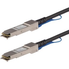 광모듈 트랜시버 송수신 케이블 이더넷 StarTech.com MSA 코드화되지 않은 호환 0.5m 40G QSFP+ ~ 다이렉트 어태치 브레이크아웃 트위낙스 40GbE 구리 D, JG326AST | 3.3 ft (1 m), 1개