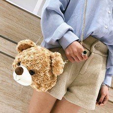 블루밍 심쿵주의 테디 미니 크로스백 핸드폰가방 곰돌이인형