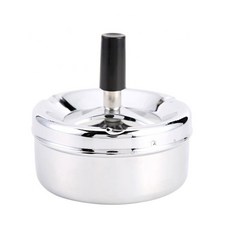 휴대용 재떨이 풀 당구 공 디자인 블랙 메탈 하우스 고 액세서리, 1) Silver, 1개