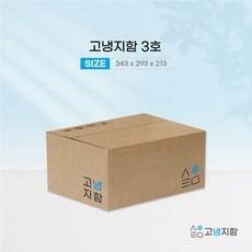 고냉지함 3호(343x293x213) 25개 종이 보냉박스 친환경 아이스박스