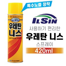 믿을 수 있는 국산(일신CNA) 우레탄니스 420ml 광택코팅스프레이 바니쉬, 1개 - 니스미니