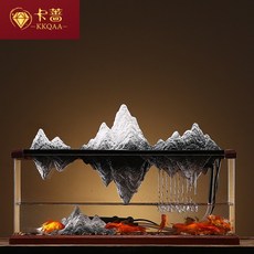 인테리어분수 창의적 인테리어 거실 장식용산 분수 테이블 어항 돈을벌음 풍경 개업 이사 새집 HY1130, T01-맑은 물과 하늘