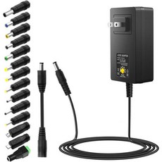 SHNITPWR 30W 범용 전원 3V 4.5V 5V 6V 7.5V 9V 12V 조절 가능 가변 ACDC 어댑터5V 2.1A, 1개