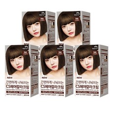 꽃을든남자 CS 먹물 칼라 염색제 새치커버용, N6 자연갈색, 5개
