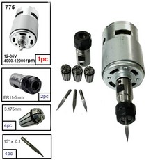 775 DC 모터 12 36V 4000 12000 RPM 볼 베어링 스핀들 모터 ER11 연장로드 높은 전력 CNC 1610/ 2417/ 3018|공작기계 주축|, 1개, 단일, Option 7