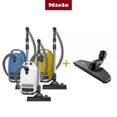 Miele 본사 밀레 C3 알러지 파워라인 진공 청소기+파켓브러시32cm)263619, 옐로우+파켓브러시