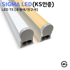 시그마 LED T5 간접 조명 슬림형광등 2P 5W 10W 15W 20W, 선택8 1200mm 주광색 20W, 1개