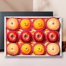 [퀵배송.서울전지역][나무의선물]정성가득 사과.배.한라봉 혼합선물세트6.0kg(사과4과 신고배4과 한라봉4과), 1개