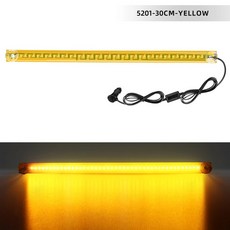 경광등 스트로브 깜박이 경고등 액세서리 비콘 다기능 유리 색 램프 자동차 비상, Yellow, 1개