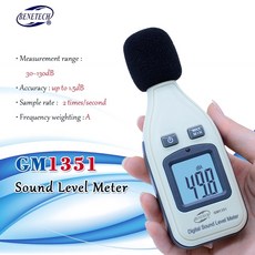 소음측정기 데시벨 소음계 BENETECH GM1351 디지털 사운드 레벨 미터 로거