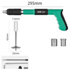 네일건 콘크리트 타카 클립 갈고리 헤드 못 100개, 100개 미니 라운드 파이어 네일