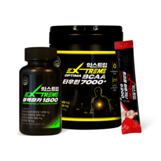 익스트림 블랙마카 1800mg & 트리플아르기닌 6200mg & BCAA 타우린 7000+ 패키지세트, 1개, 120정
