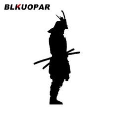 BLKUOPAR-일본 사무라이 가라테 검도 아이콘 로고 데칼 실루엣 그래픽 차 스티커 범퍼 윈도우 트렁크 도어