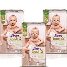리베로 터치 기저귀 유아용 소형 2단계(3~6kg), 2단계, 62개