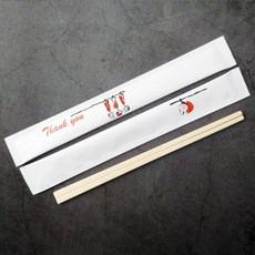 나무젓가락 종이포장 좋은품질 백양목 두툼한 종이포장, 키친, 1000개입, 1세트