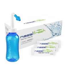 나잘후레쉬 식염분말세트 (용기 세정용팁 & 분말) 코스트코, 블루, 블루