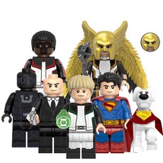 에끄랑 2025슈퍼맨 DC 슈퍼히어로 6종 루터 크립토 호크걸 미니 피규어 호환블럭 미니블럭 미니피규어, GH0295 슈퍼맨, 1개