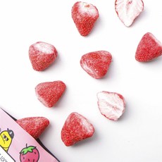 [국내산 좋은 원물] 비프룻 사르르 동결건조과일 딸기, 딸기 8개