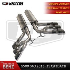 HEO 캣백 시스템 메르세데스 벤츠 G500 G63 G65 4 0T W463 W464 AMG 배기 밸브 트로닉 성능 배기 파이프, Catback, 1개