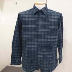 올포유 면 남성 체크비즈남방AMBSI4653-906