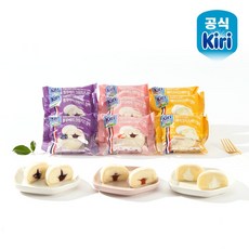 끼리 [냉동] 크림치즈 찰떡 3종 12개(스트로베리 블루베리 치즈케익), 단일상품, 기타