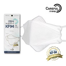 케어플퀸 생활속 황사 방역 마스크 KF-94 대형 개별포장, 1개