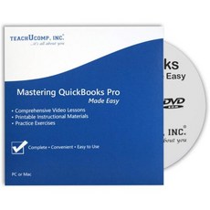 TEACUCOMP 퀵북용 비디오 교육 튜토리얼 Prov. 2016 DVDROM 과정 및 PDF 매뉴얼, TEACUCOMP 퀵북용 비디오 교육 튜토리얼 Prov