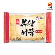 [퀴클리몰] 사조오양 부산 튀김어묵 750g x 3개 냉장 어묵, 1개