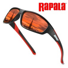 Rapala 낚시 선글라스 남성용 운전 차양 하이킹 클래식 UV400 안경, BLACK RED RED, 1개