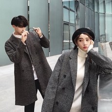 남자체크코트