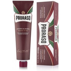 프로라소 쉐이빙 크림 샌달우드와 쉐어버터가 들어간 거친 수염의 영양크림 5.2 oz, 1
