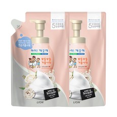 아이깨끗해 보들보들 거품샤워 바디워시 리필 너리싱케어, 650g, 2개