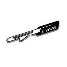신형 기아 GT라인 엠블럼 스티커 뱃지 배지, 1개, 실버블랙