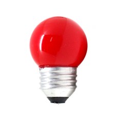 일광 백열 미니 볼램프 적색 인치구 G40 10W 레드, 단품