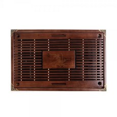 주방도매 퇴수기 다도 차판 브라운 다기상 43x28cm 다도찻상