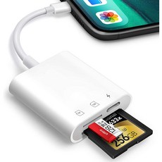 Phone SD 3in1 iOS14 TF micro SD OTG SD [최신형 개량] 카드 리더 급속 충전 최신 카드, 1개