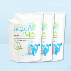 아쿠아낙스 세트 시계세척제 전해수 알칼리이온수, 리필 1L x 3개 :무료배송