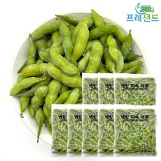 냉동 자숙 대두 콩 450g 껍질콩 잡곡 농산물 풋콩 에다마메 완두콩 주전부리 안주용, 8개