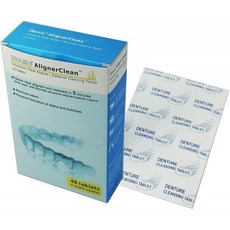 클리어 얼라이너/리테이너/야간 가드/CPAP/BiPap 마스크 및 호스용 iSonic 초음파 클리닝 태블릿. 48 태블릿 CTAR01, 1